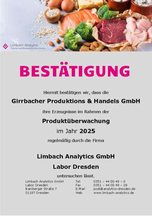 Girrbacher Zertifikat 2025